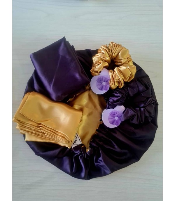 Asters Satin Hair Accesories Bundle