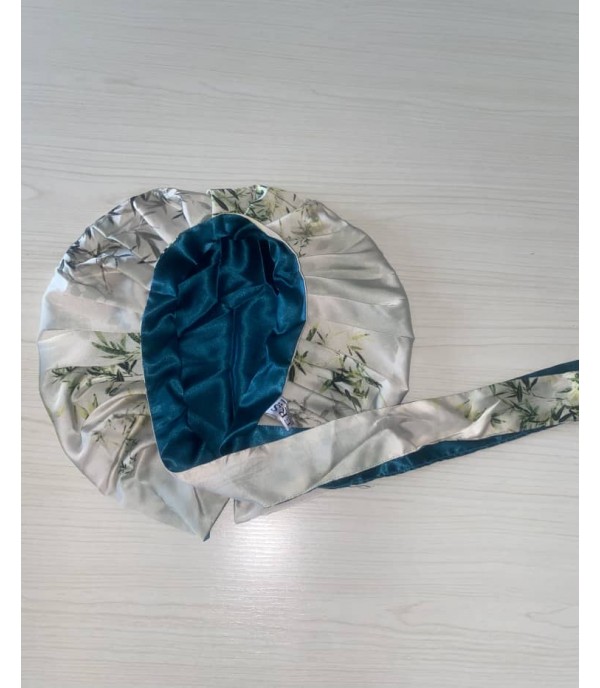 Asters Satin Bonnet (with rope)