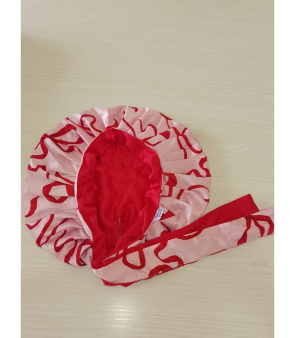 Asters Satin Bonnet (with rope) Asters Satin Bonnet (with rope)