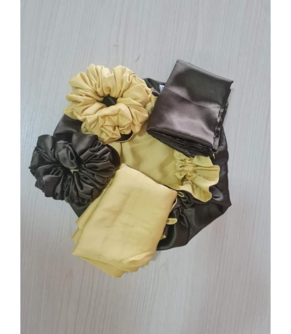 Asters Satin Hair Accesories Bundle