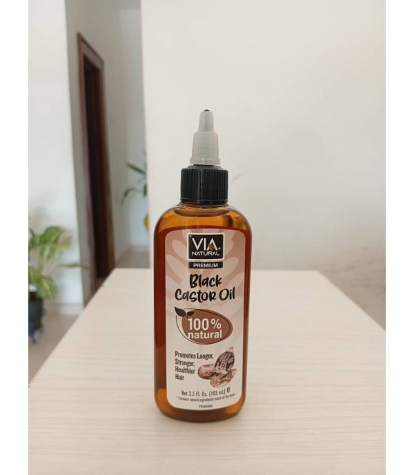 Via Natural Premium Black Castor Oil